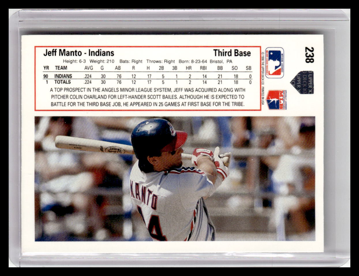 1991 Upper Deck Jeff Manto #238