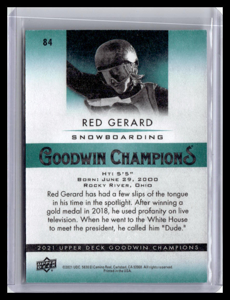 2021 Goodwin Champions Red Gerard #84