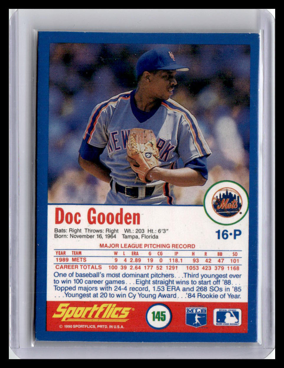 1990 Sportflics Doc Gooden #145