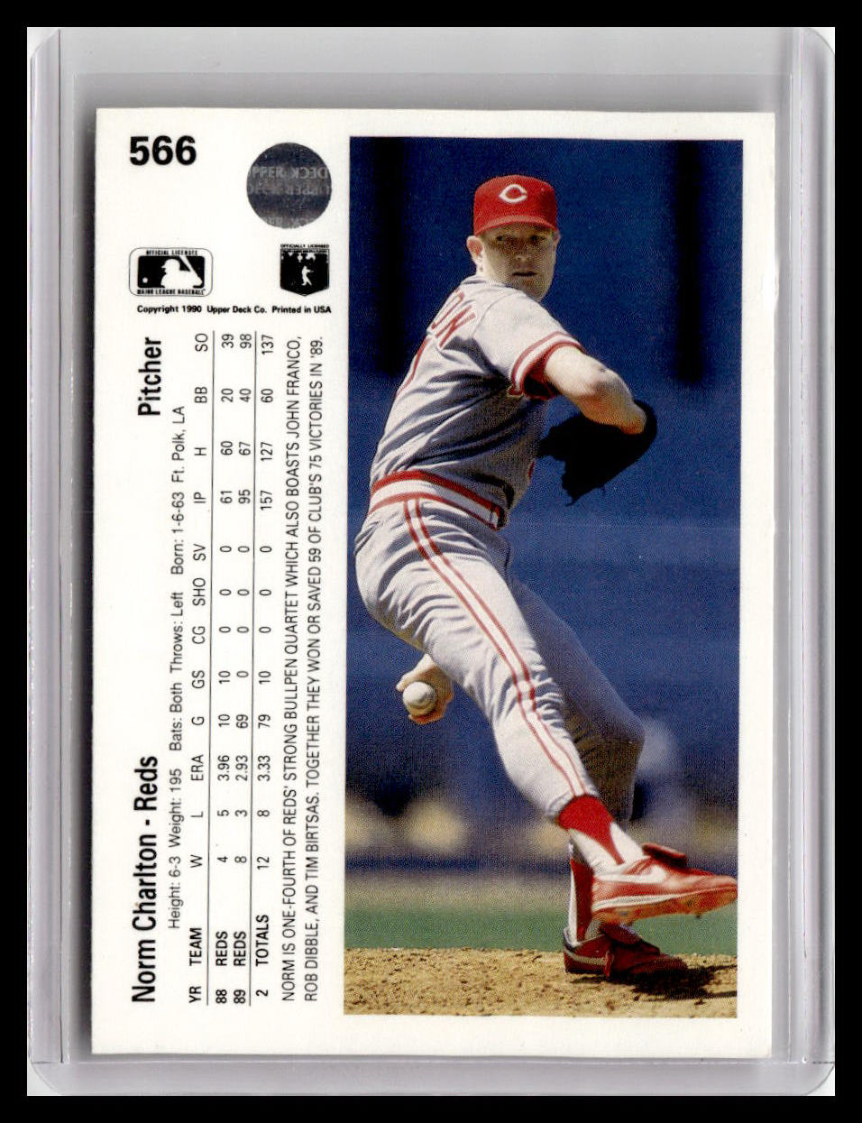 1990 Upper Deck Norm Charlton #566