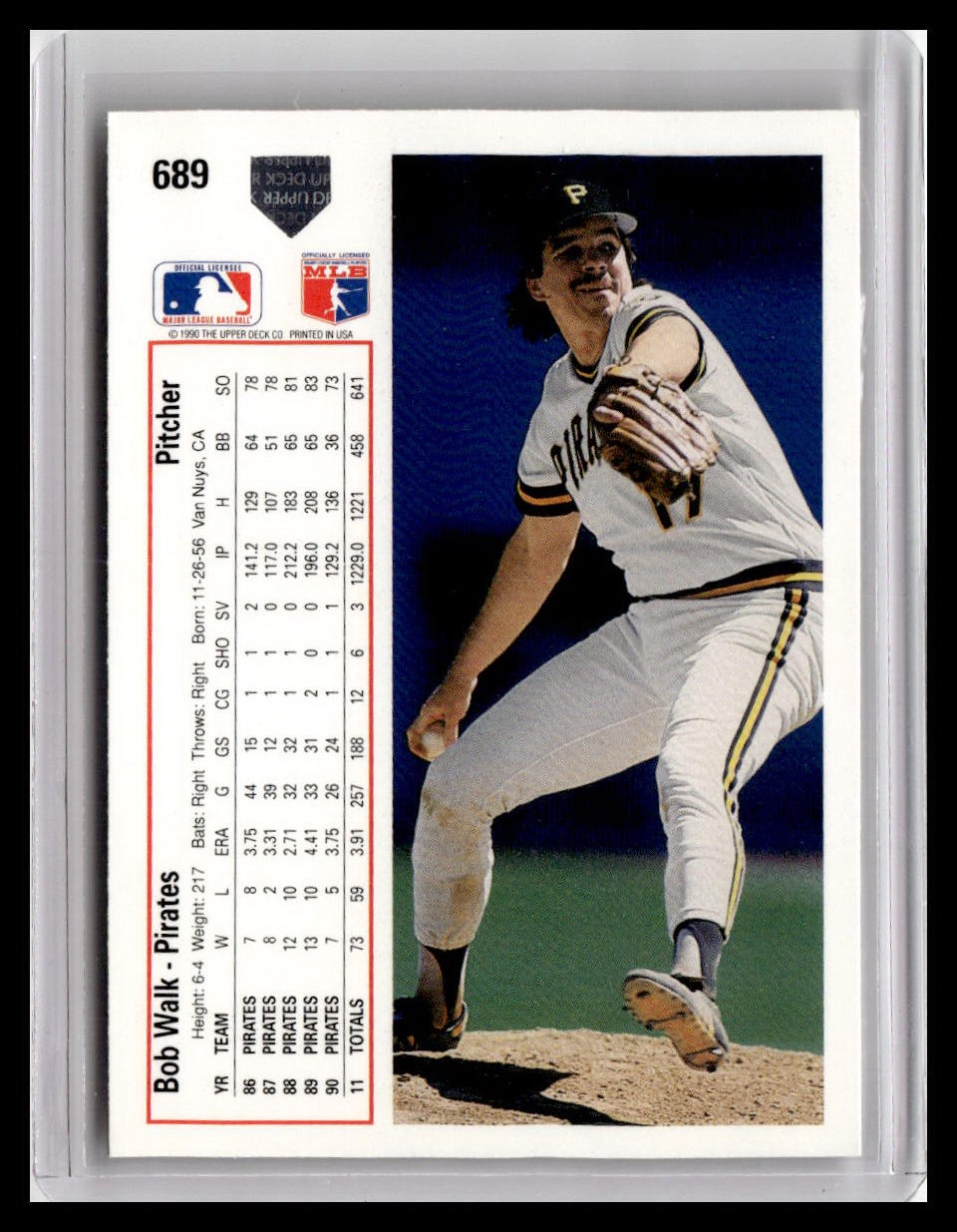 1991 Upper Deck Bob Walk #689