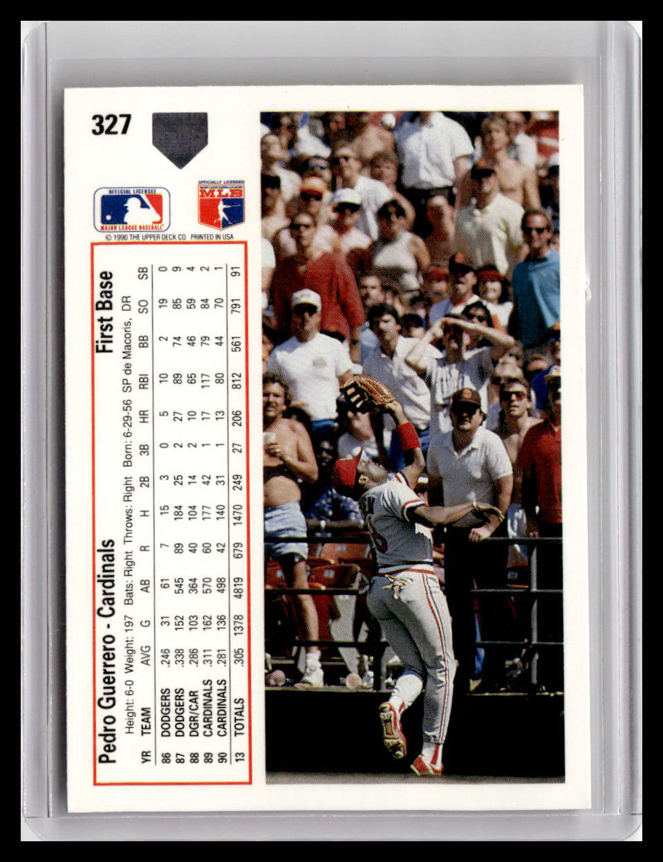 1991 Upper Deck Pedro Guerrero #327