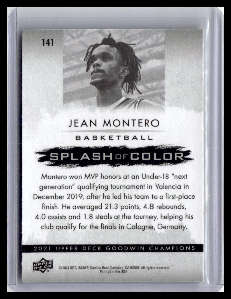 2021 Goodwin Champions Jean Montero Splash Of Color #141