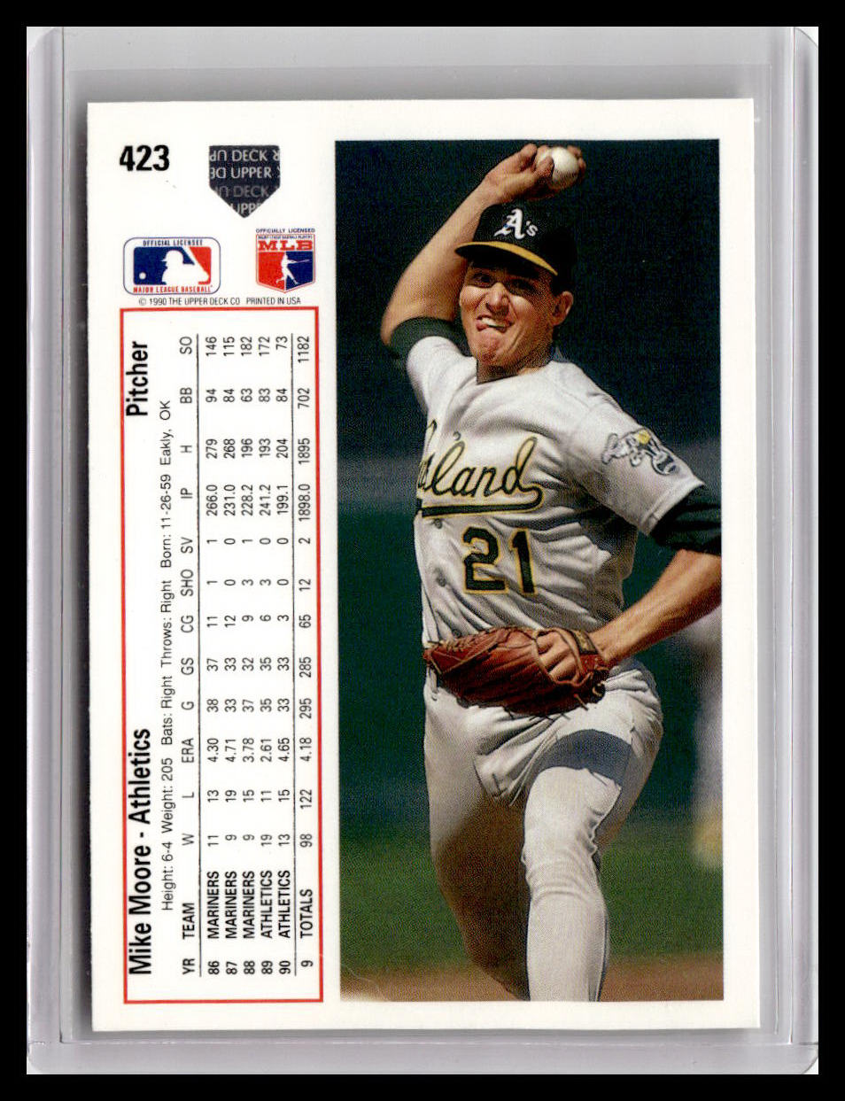 1991 Upper Deck Mike Moore #423