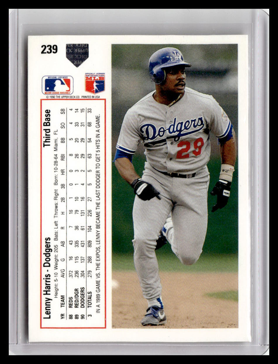 1991 Upper Deck Lenny Harris #239