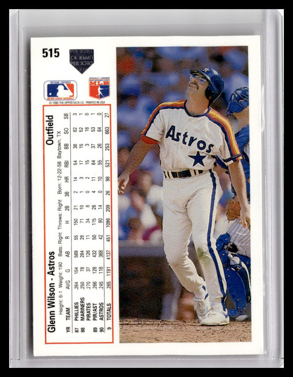 1991 Upper Deck Glenn Wilson #515