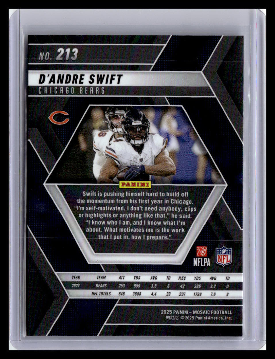 2025 Panini Mosaic D'Andre Swift #213
