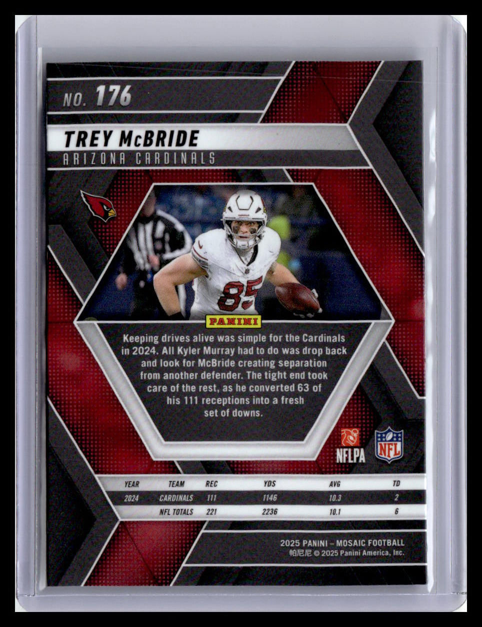 2025 Panini Mosaic Trey McMbride #176