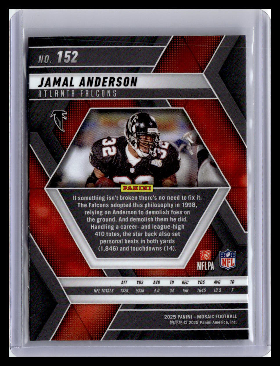 2025 Panini Mosaic Jamal Anderson #152