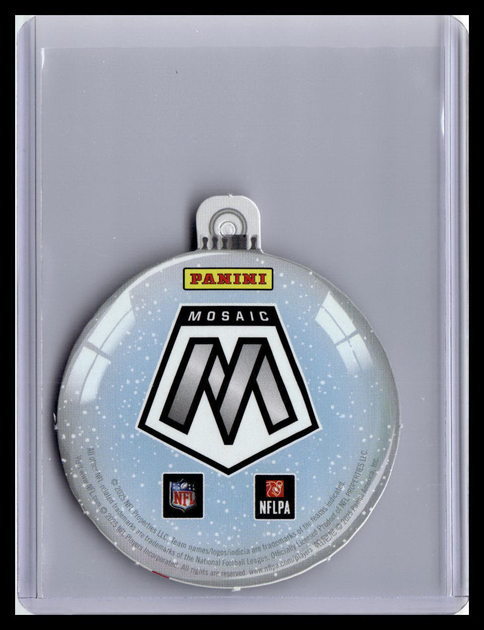 2025 Panini Mosaic Player Ornament Card Patrick Mahomes