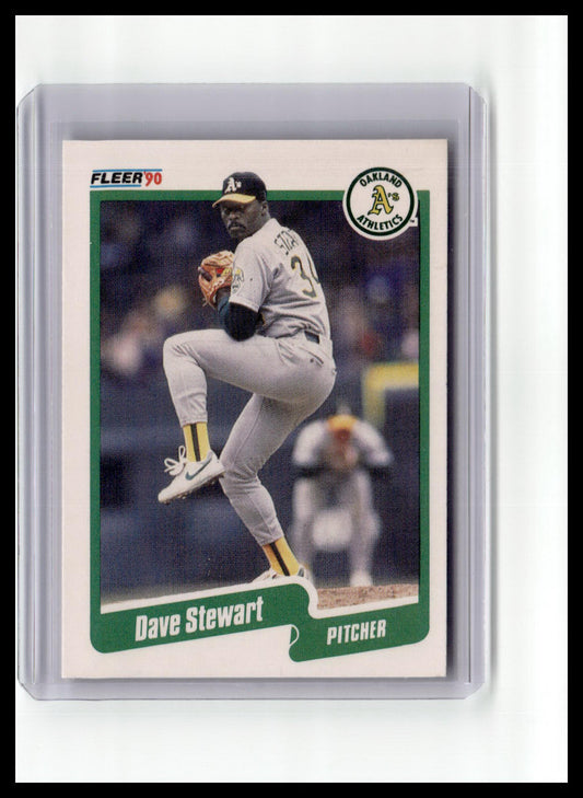 1990 Fleer #21b Dave Stewart