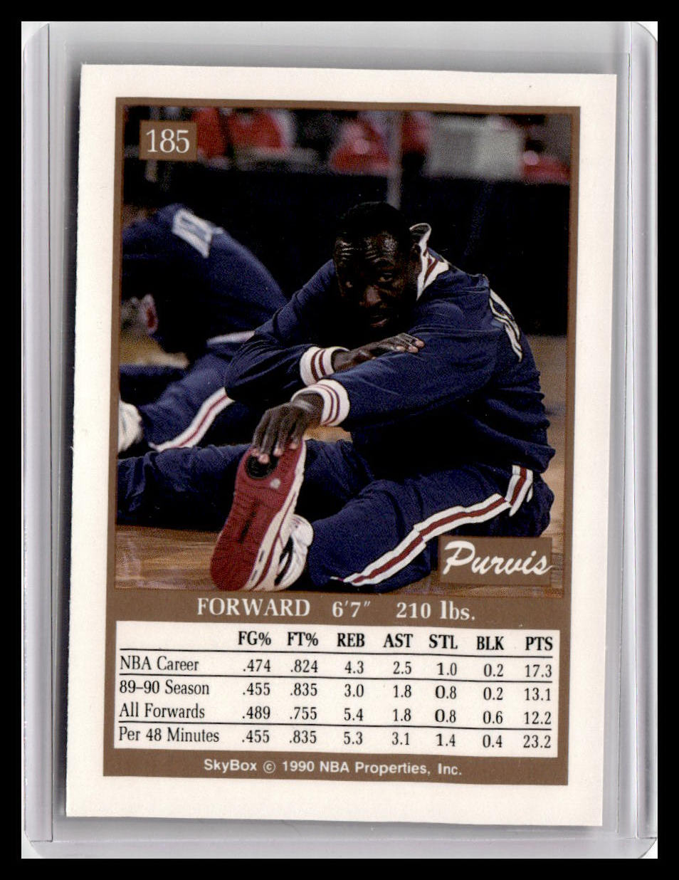 1990-91 SkyBox #185 Purvis Short