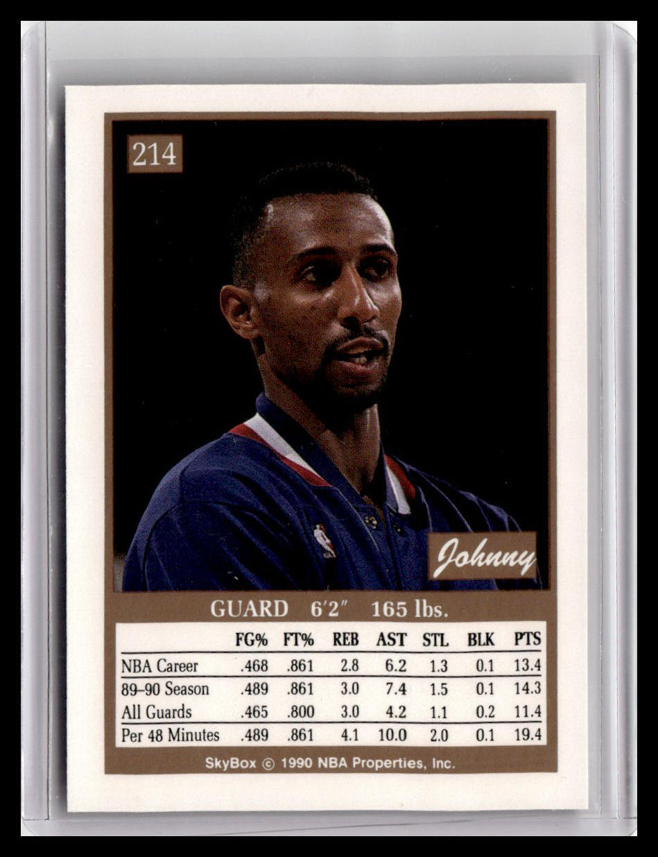 1990-91 SkyBox #214 Johnny Dawkins