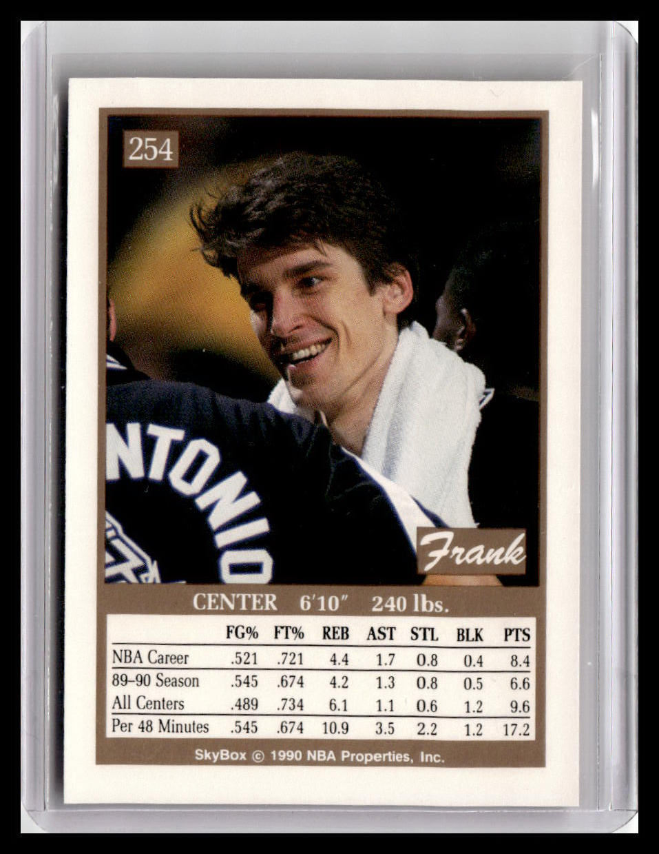 1990-91 SkyBox #254 Frank Brickowski