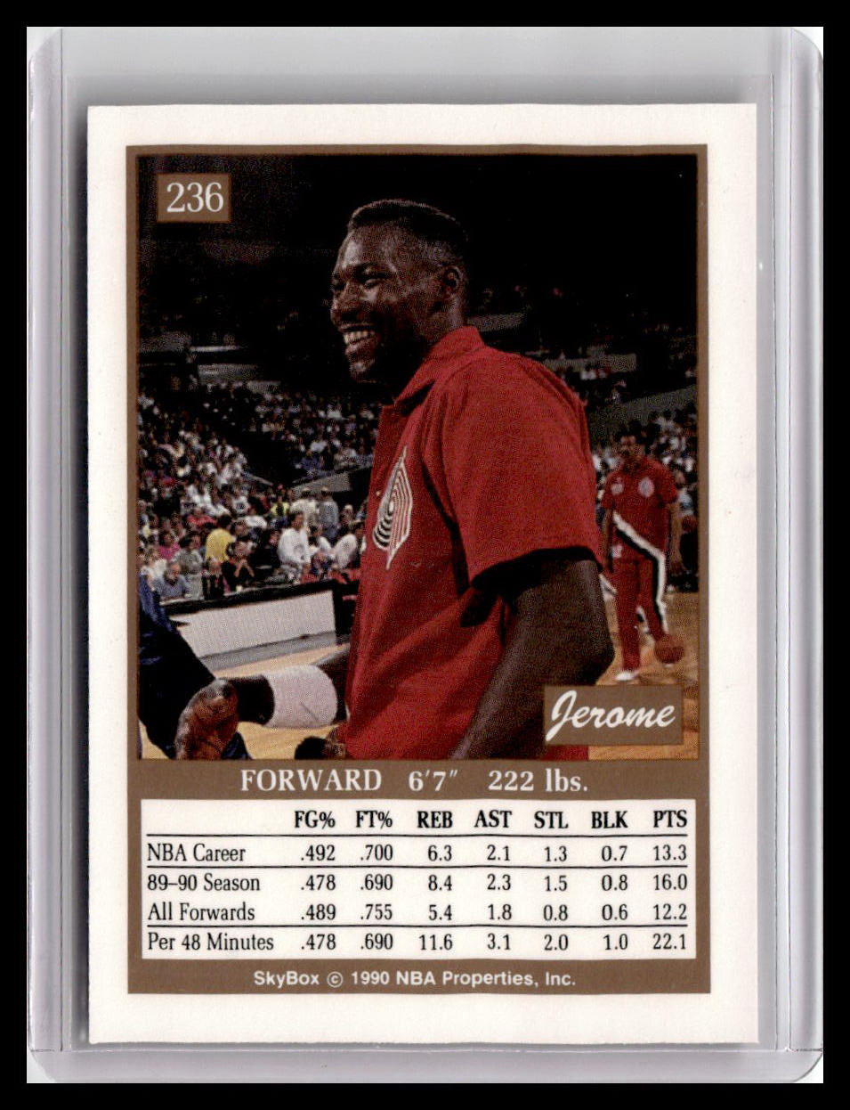 1990-91 SkyBox #236 Jerome Kersey
