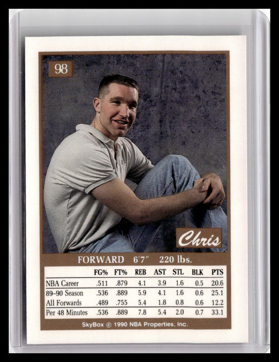 1990-91 SkyBox #98 Chris Mullin