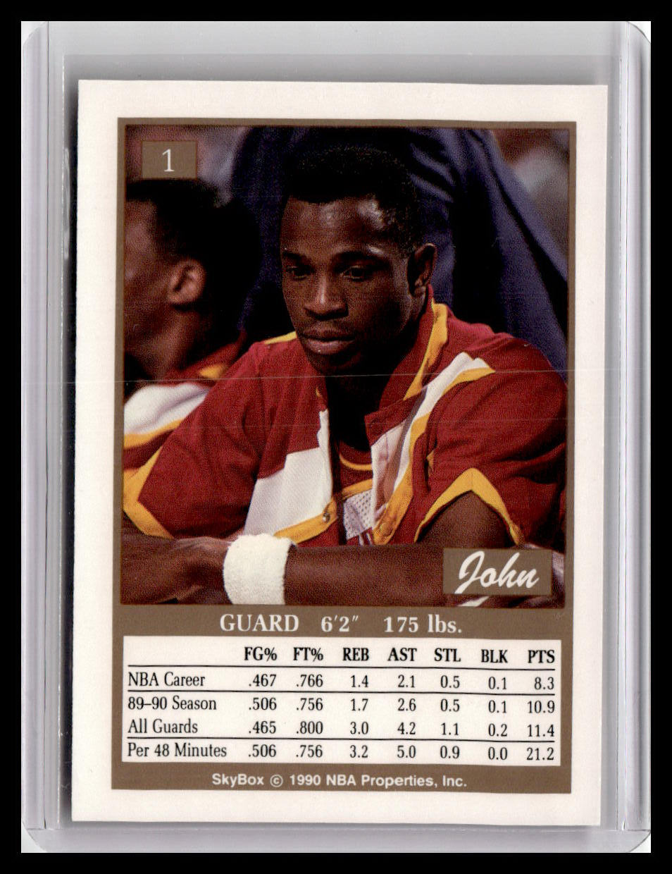 1990-91 SkyBox #1 John Battle