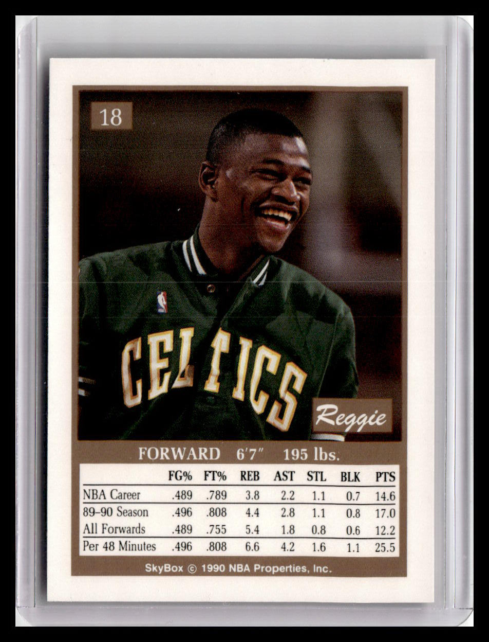 1990-91 SkyBox #18 Reggie Lewis