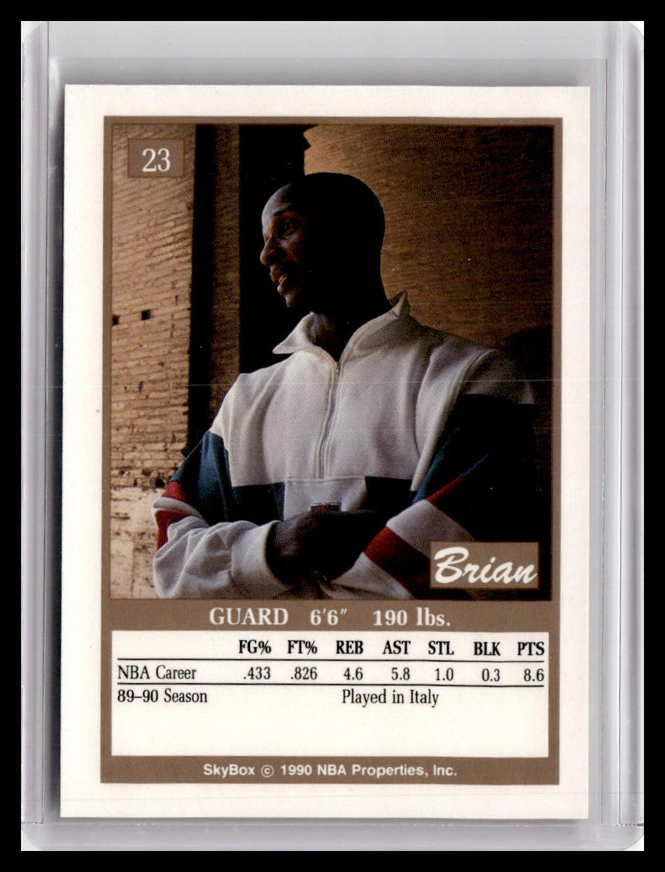 1990-91 SkyBox #23 Brian Shaw