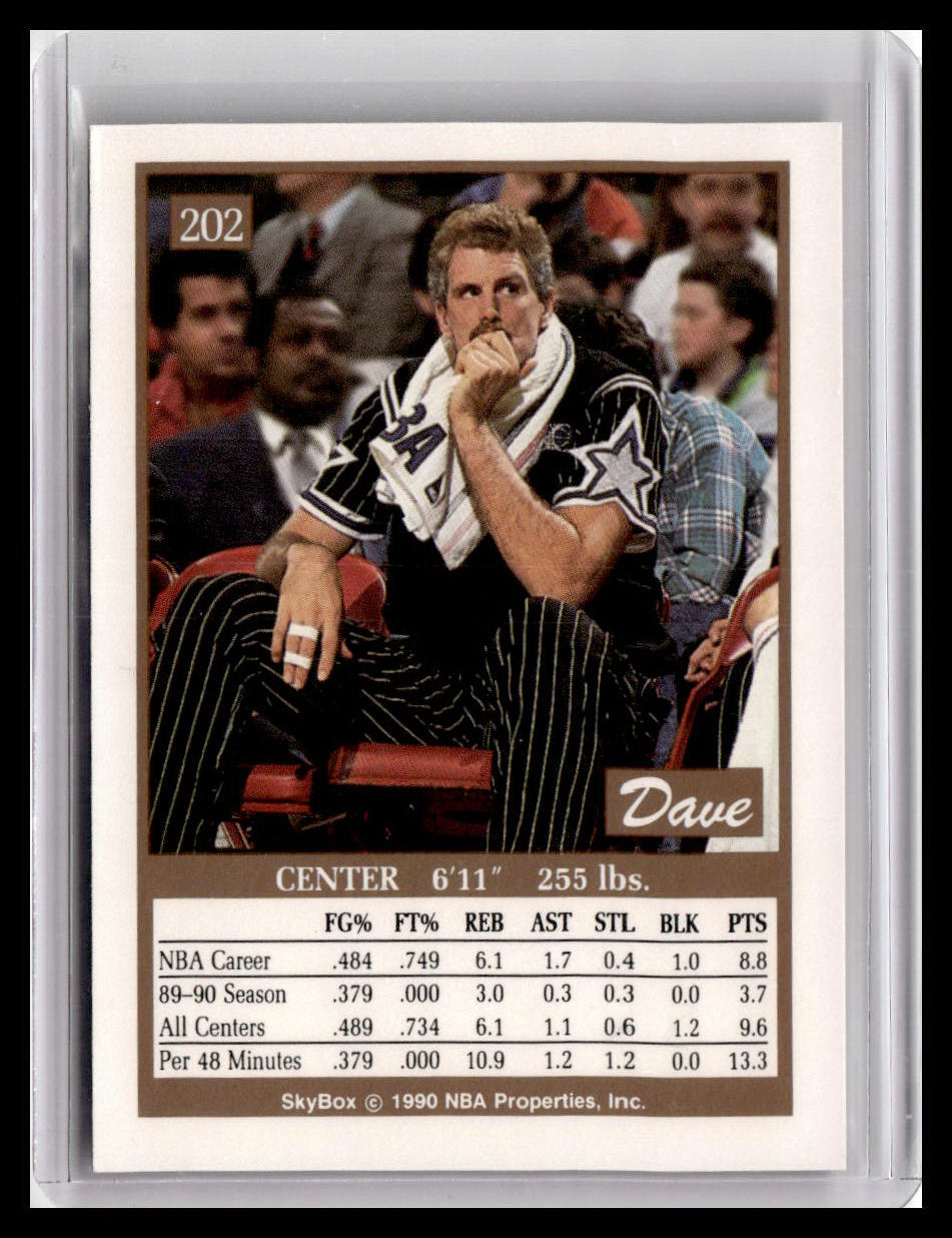 1990-91 SkyBox #202 Dave Corzine