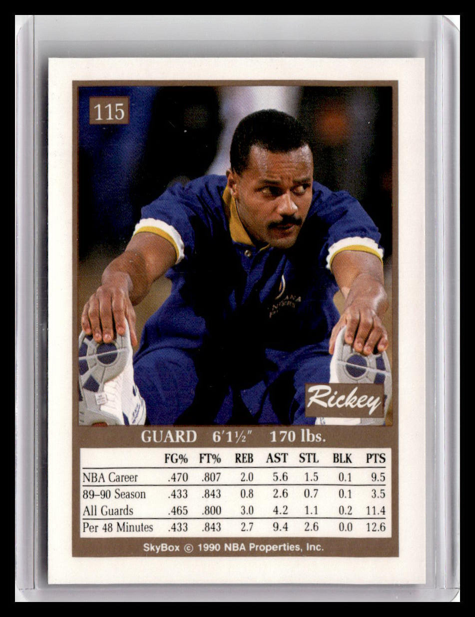 1990-91 SkyBox #115 Rickey Green