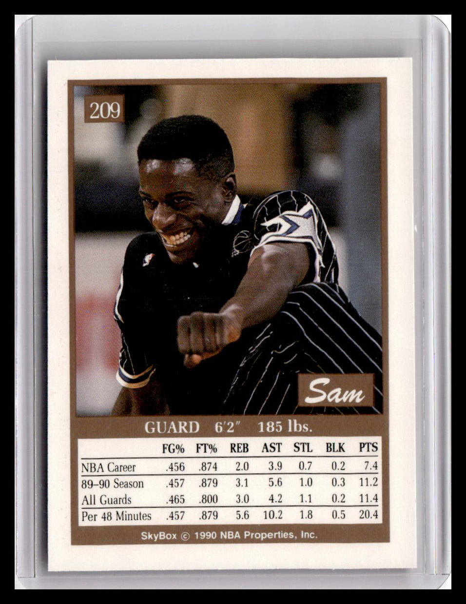 1990-91 SkyBox #209 Sam Vincent