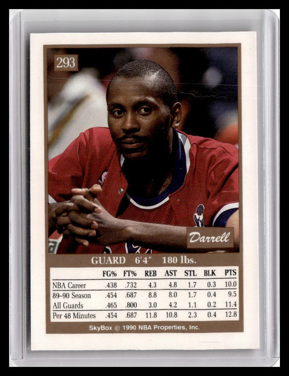 1990-91 SkyBox #293 Darrell Walker