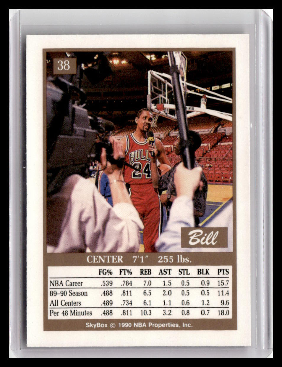 1990-91 SkyBox #38 Bill Cartwright