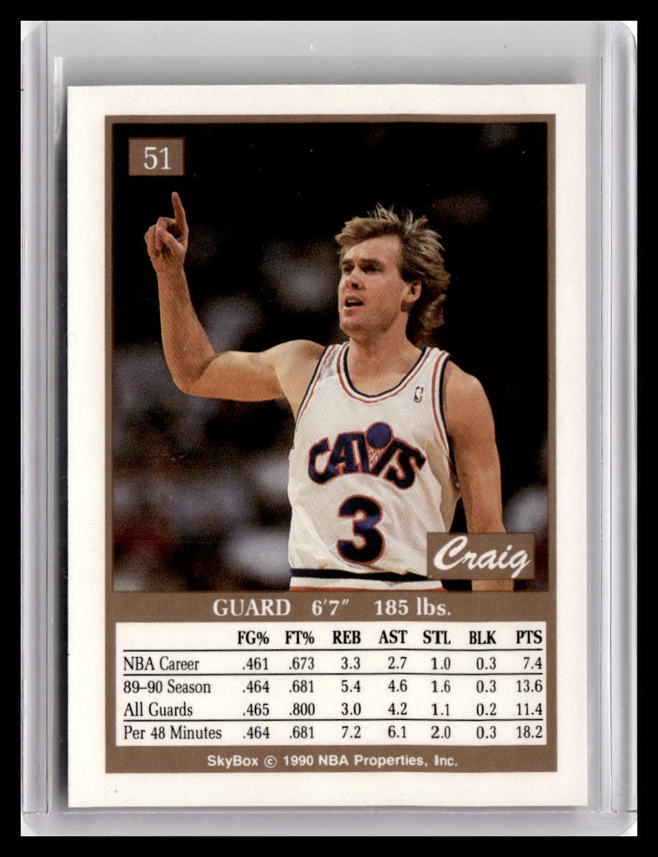1990-91 SkyBox #51 Craig Ehlo