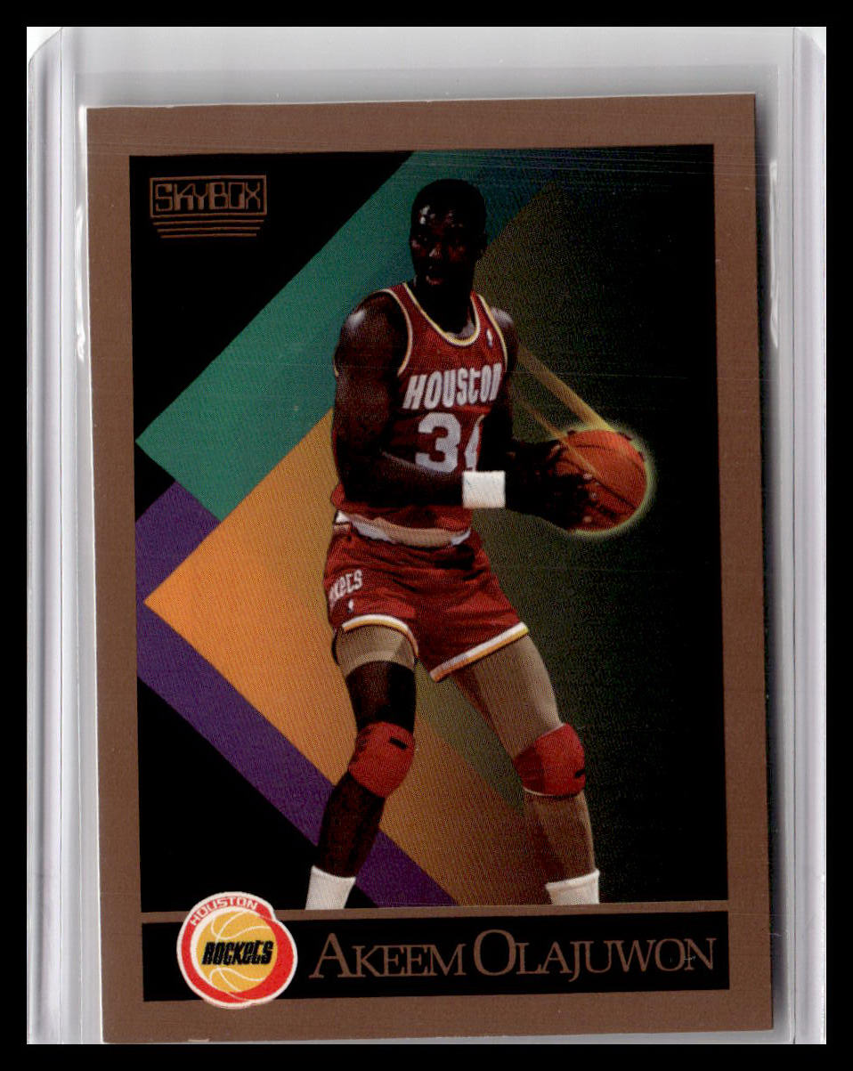 1990-91 SkyBox #110 Akeem Olajuwon