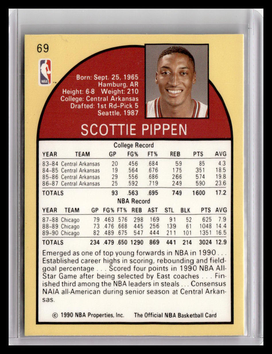 1990-91 Hoops #69 Scottie Pippen