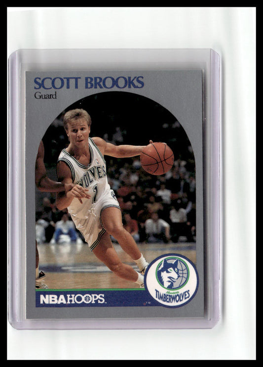 1990-91 Hoops #419 Scott Brooks