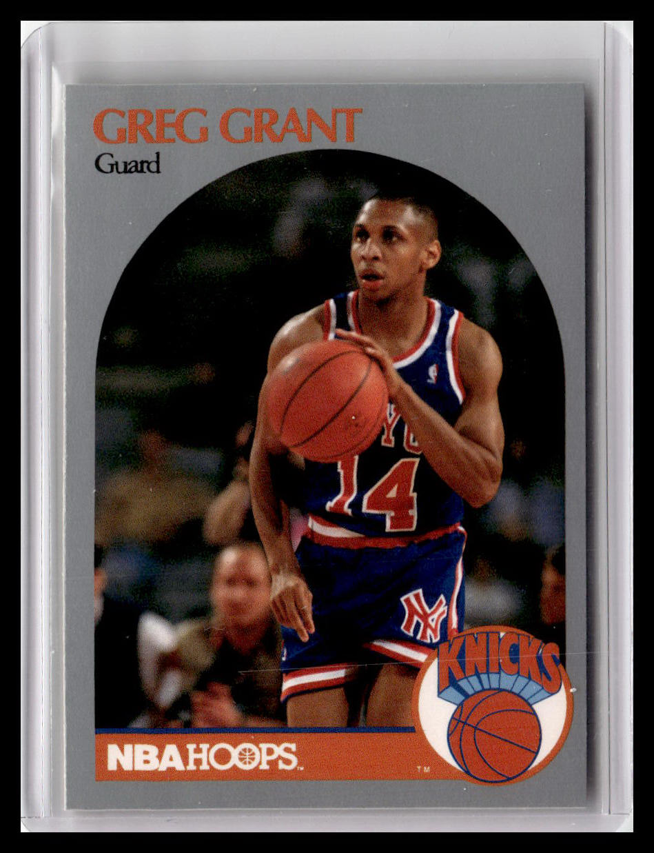 1990-91 Hoops #421b Greg Grant