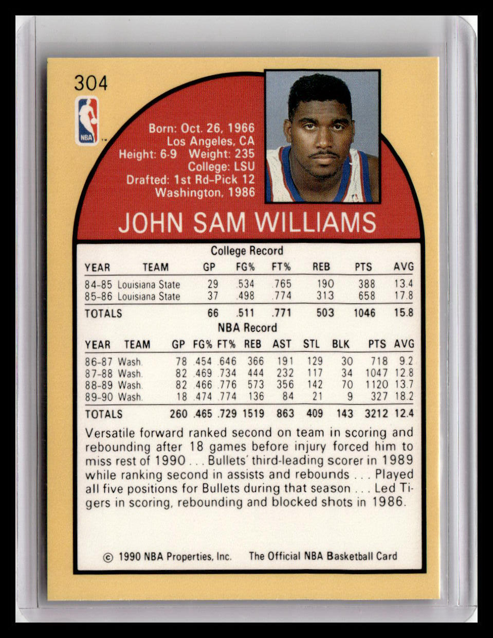 1990-91 Hoops #304 John Williams