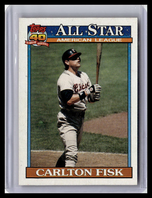 1991 Topps #393 Carlton Fisk