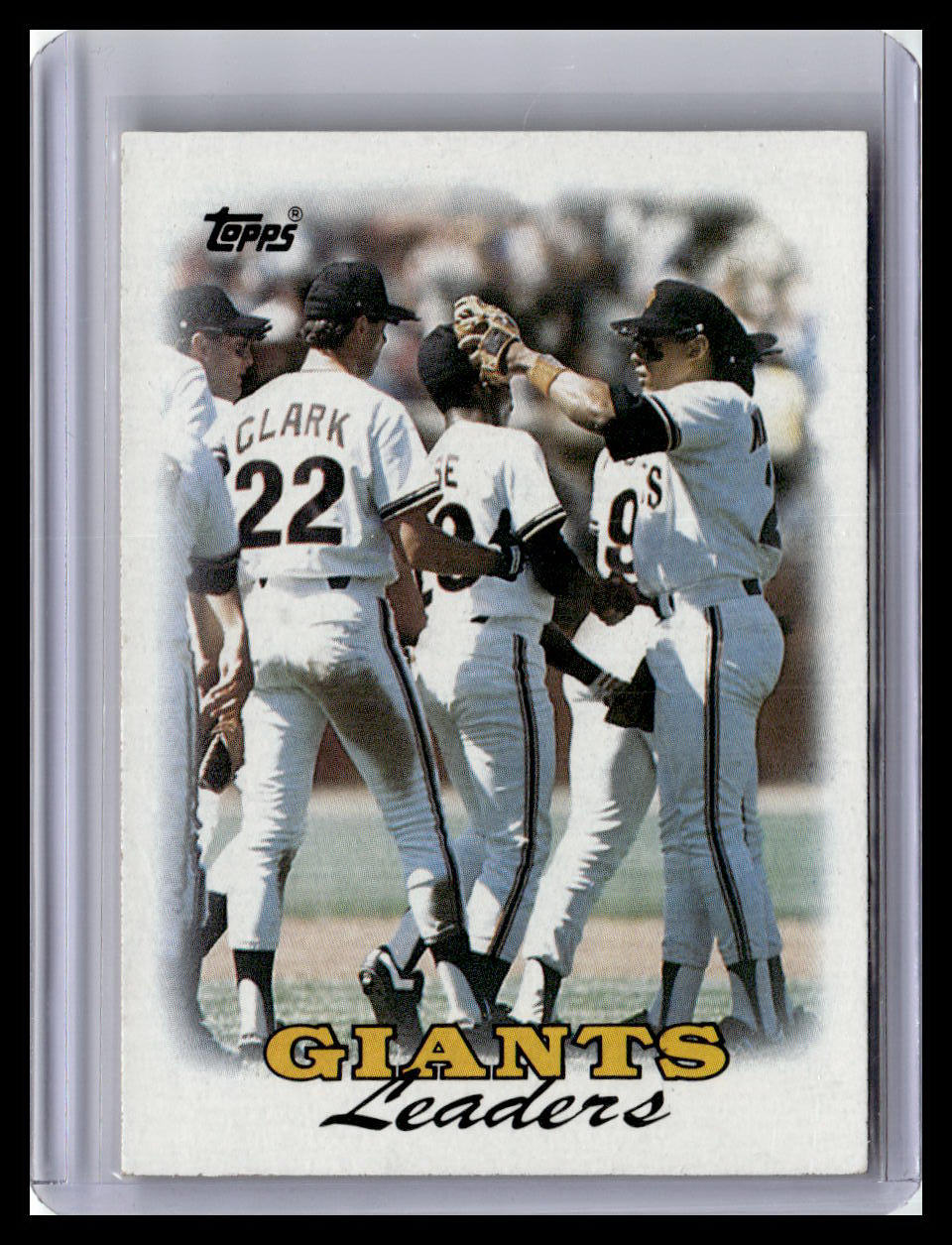 1988 Topps #261 Giants Leaders