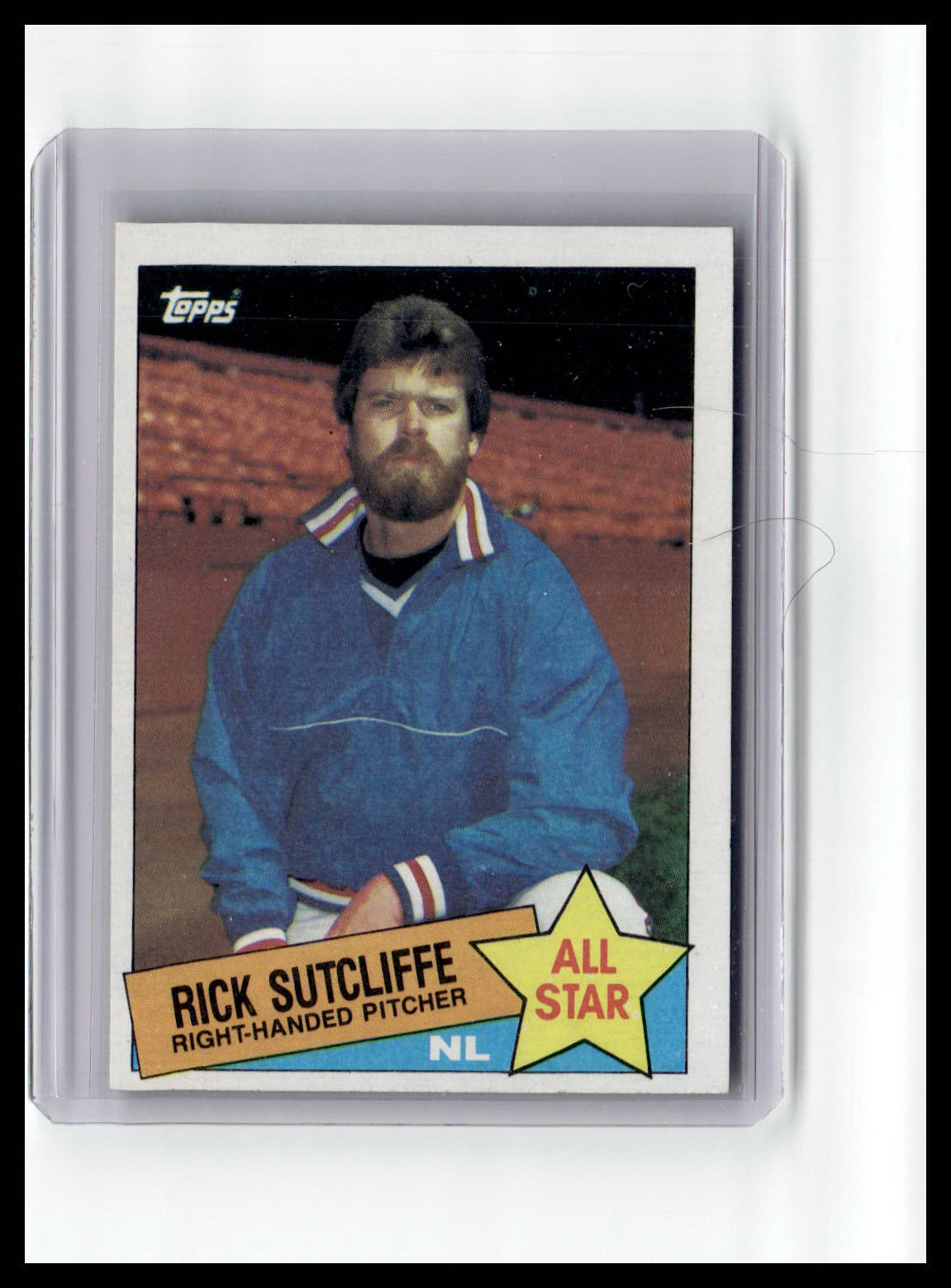 1985 Topps #720 Rick Sutcliffe Collector's Edition (Tiffany)