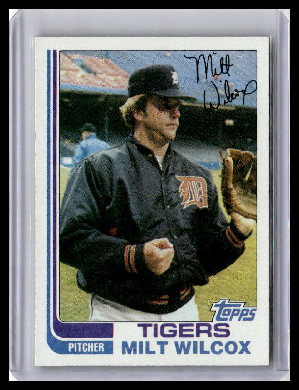 1982 Topps #784 Milt Wilcox Blackless
