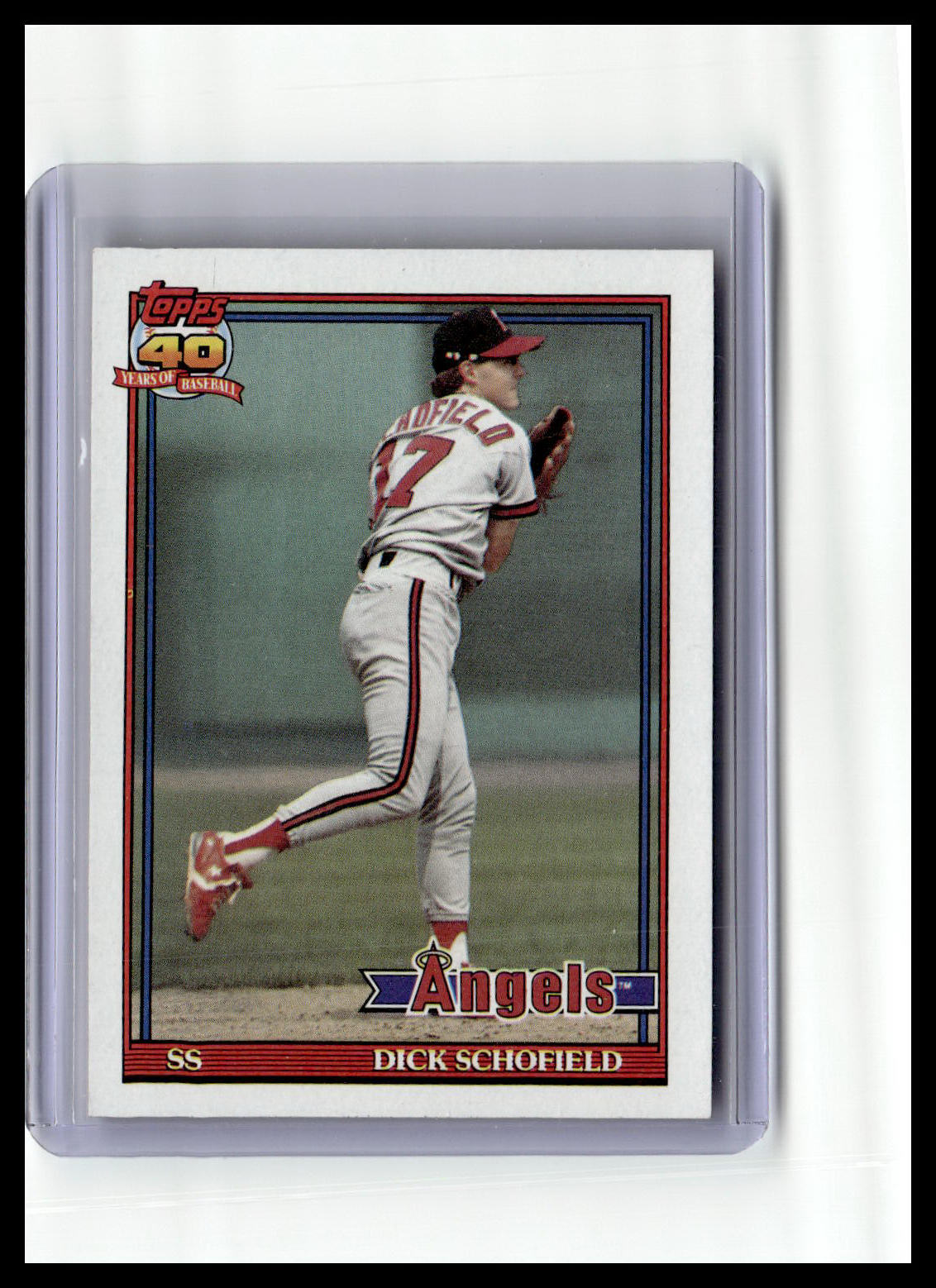 1991 Topps #736b Dick Schofield