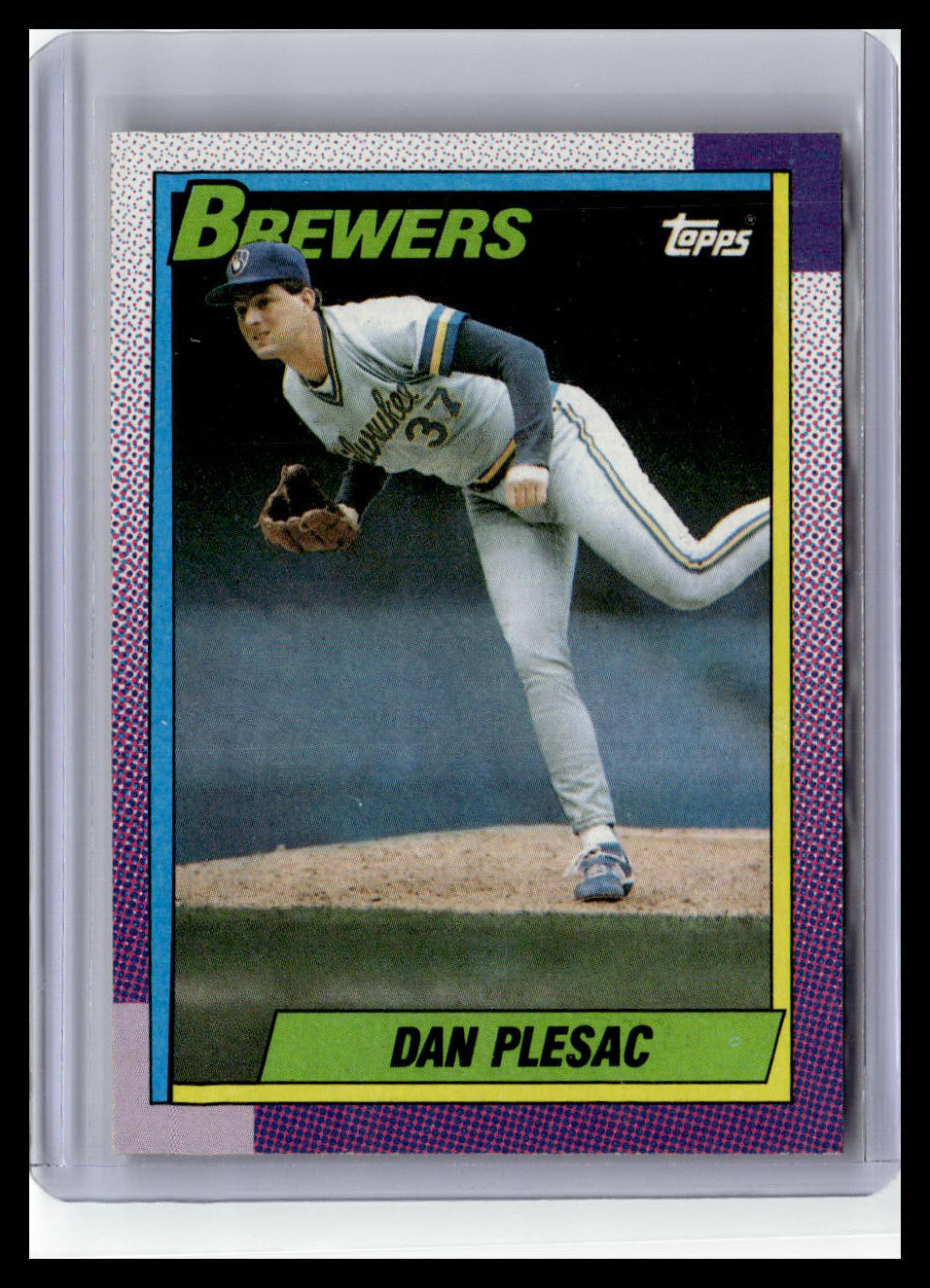 1990 Topps #490 Dan Plesac