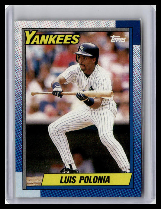 1990 Topps #634 Luis Polonia