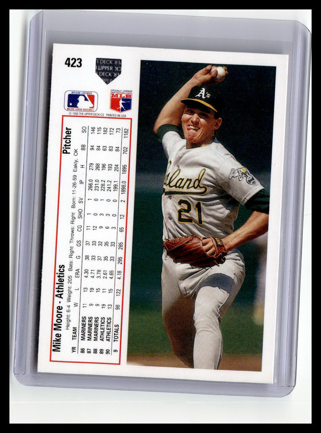 1991 Upper Deck #423 Mike Moore