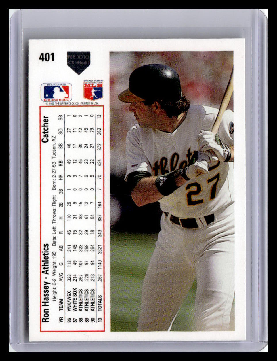 1991 Upper Deck #401 Ron Hassey