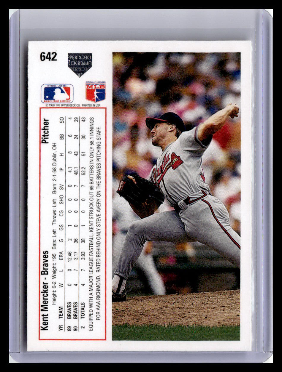 1991 Upper Deck #642 Kent Mercker