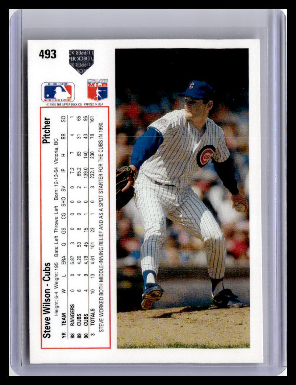 1991 Upper Deck #493d Steve Wilson