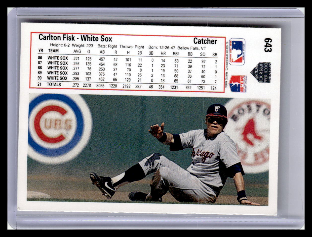 1991 Upper Deck #643c Carlton Fisk