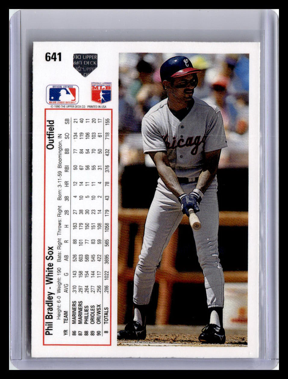 1991 Upper Deck #641b Phil Bradley