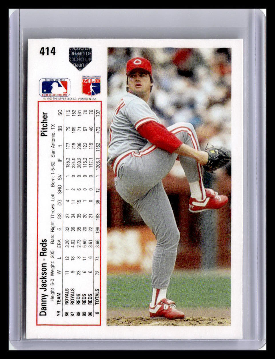 1991 Upper Deck #414b Danny Jackson