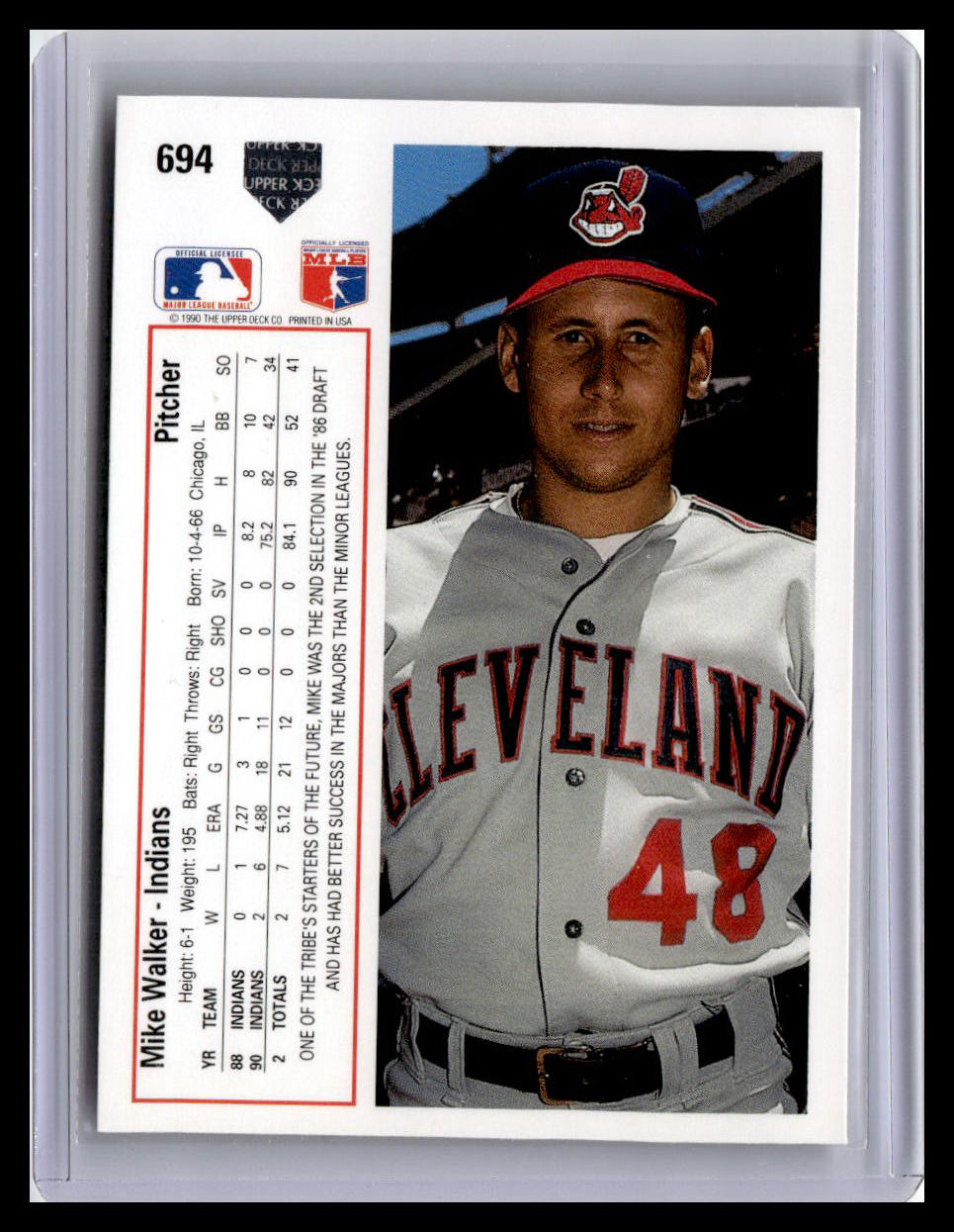 1991 Upper Deck #694c Mike Walker