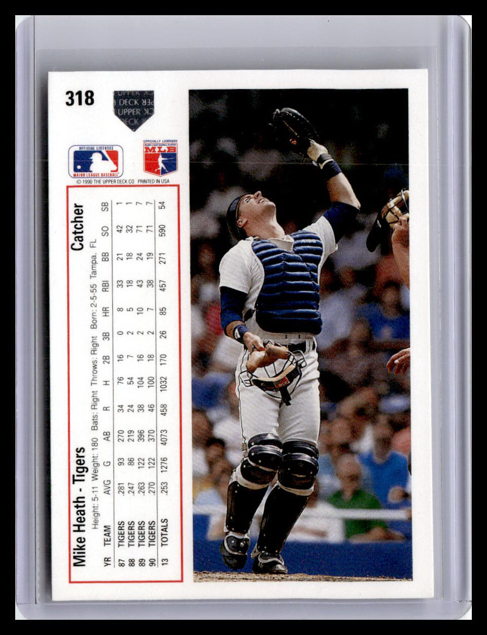 1991 Upper Deck #318d Mike Heath